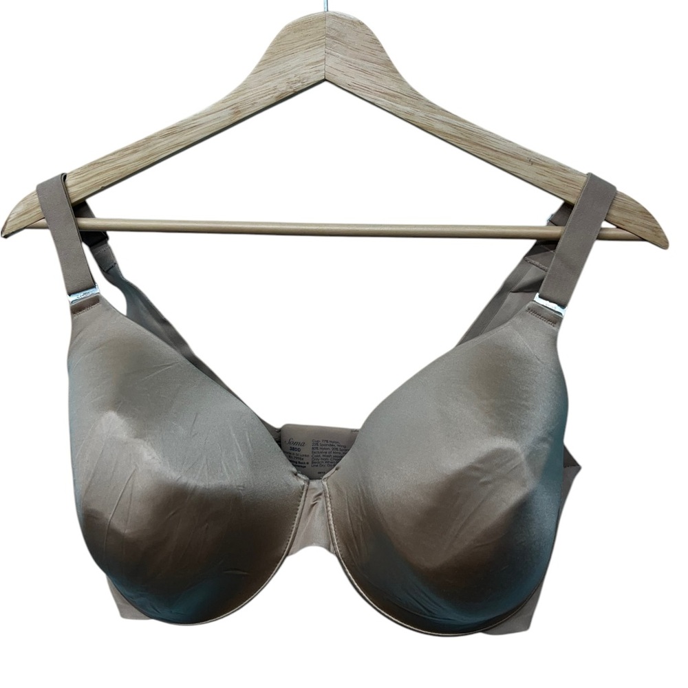 Soma Tan Bra Underwire Support Full Coverage Size 38dd